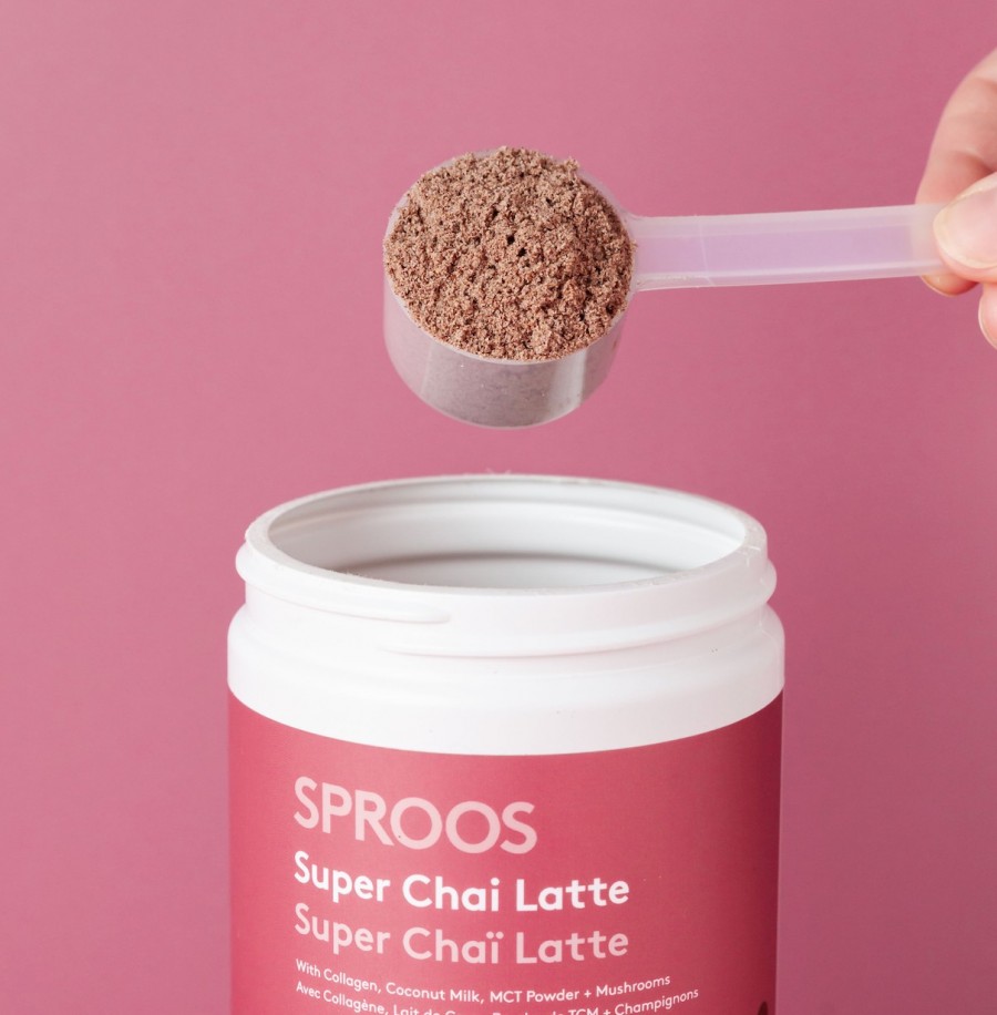 Thức uống healthy chứa marine collagen Sproos Super Chai Latte 9