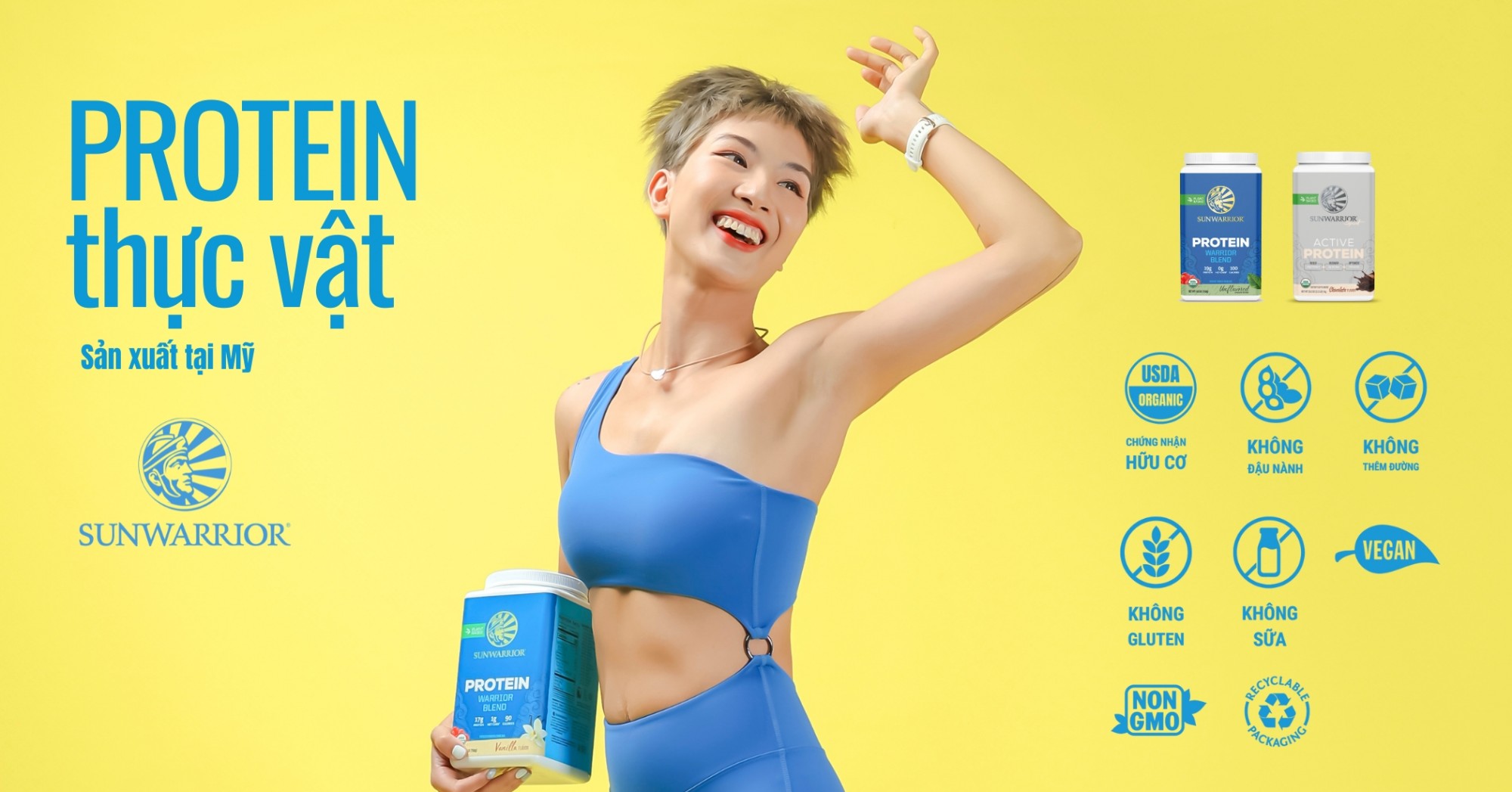 Chọn Protein Sunwarrior 5 Protein thực vật Sunwarrior banner