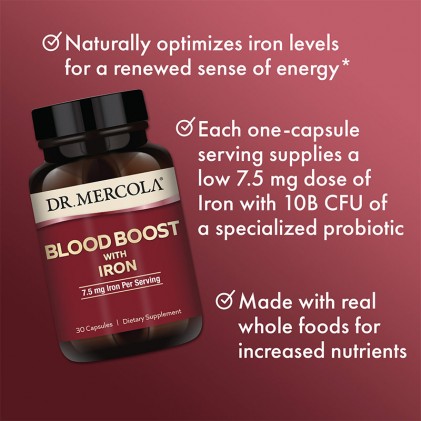 Viên Bổ Máu và Sắt Blood Boost with Iron Dr Mercola - Ảnh 5