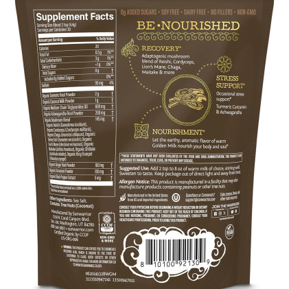 Bột sữa nghệ hữu cơ Sunwarrior Organic Golden Milk Powder- Be•Well - Ảnh 4