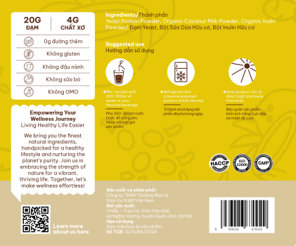 Bột Đạm Yeast Hero Protein Original - Ảnh 4