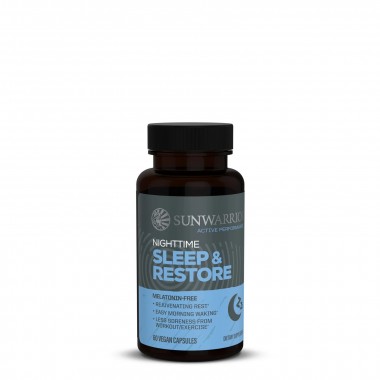 Chăm sóc cơ thể: Carbohydrates tốt, Carbohydrates xấu 277 Cải thiện giấc ngủ Sunwarrior Active Sleep and Restore Capsules