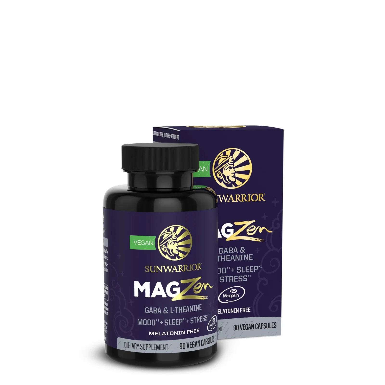 Bổ sung magie Sunwarrior Magnesium + Zen Capsules 14