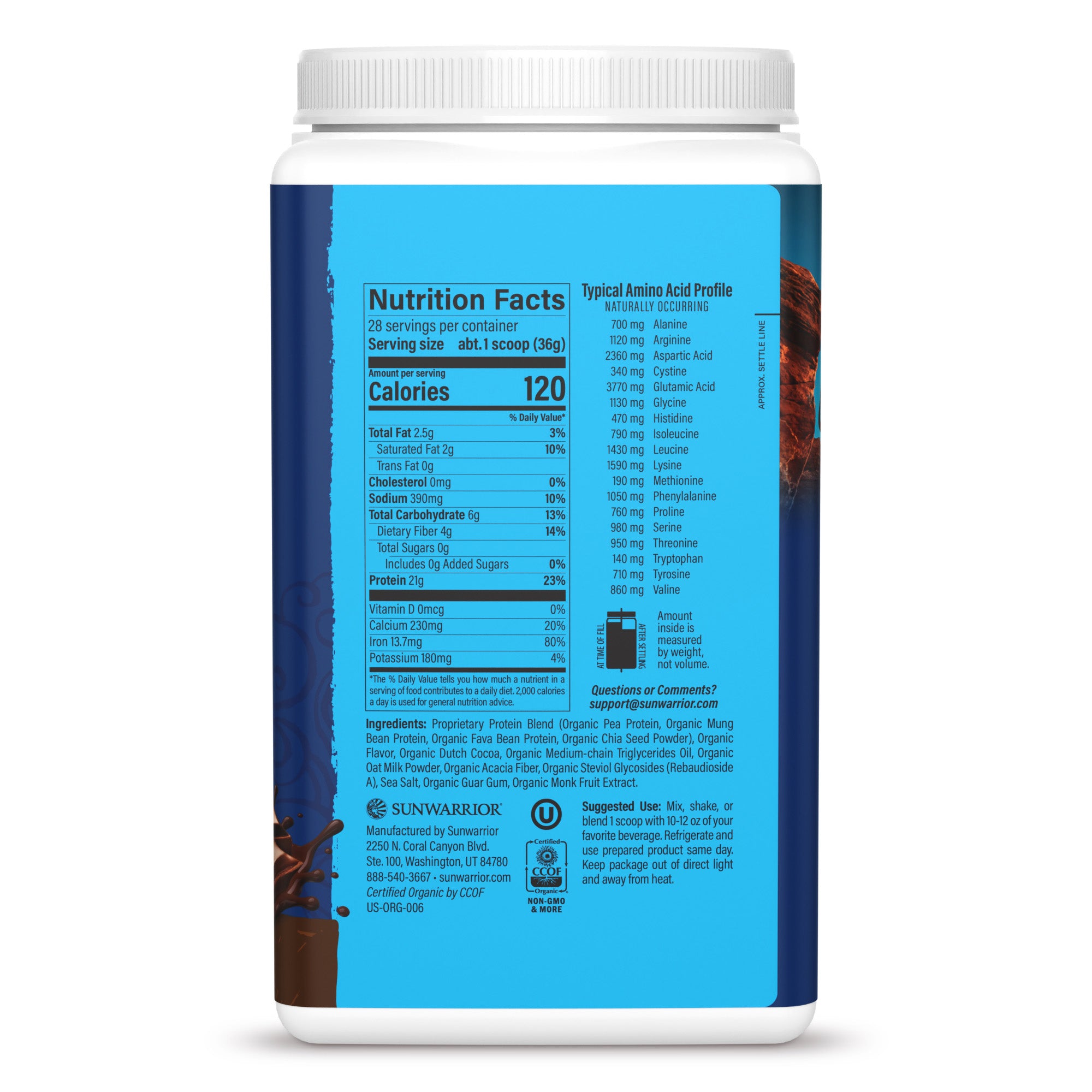 Bột protein thực vật hữu cơ Sunwarrior Warrior Blend Performance 10 Bột protein thực vật hữu cơ Sunwarrior Warrior Blend Performance - Ảnh 10