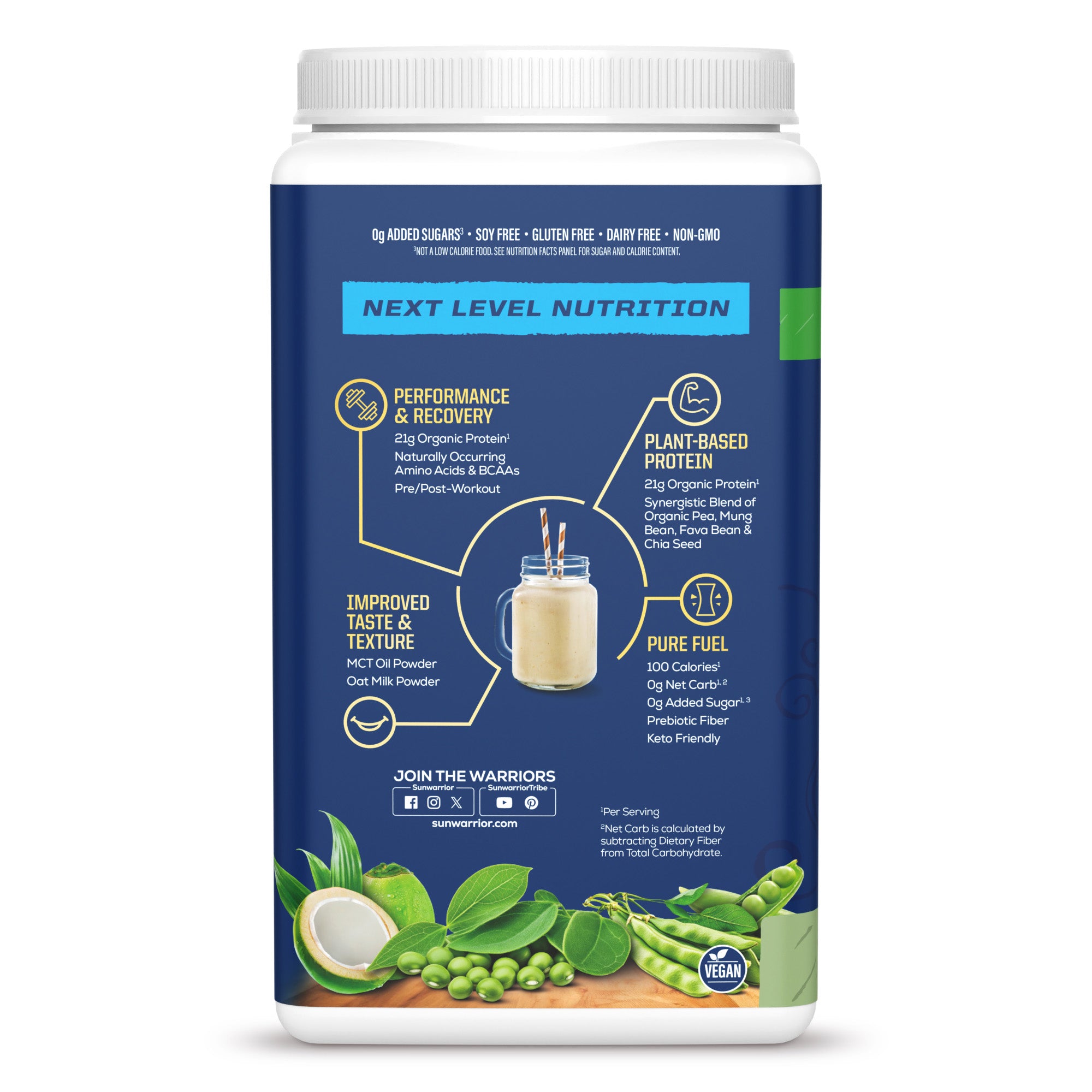 Bột protein thực vật hữu cơ Sunwarrior Warrior Blend Performance 4 Bột protein thực vật hữu cơ Sunwarrior Warrior Blend Performance - Ảnh 4