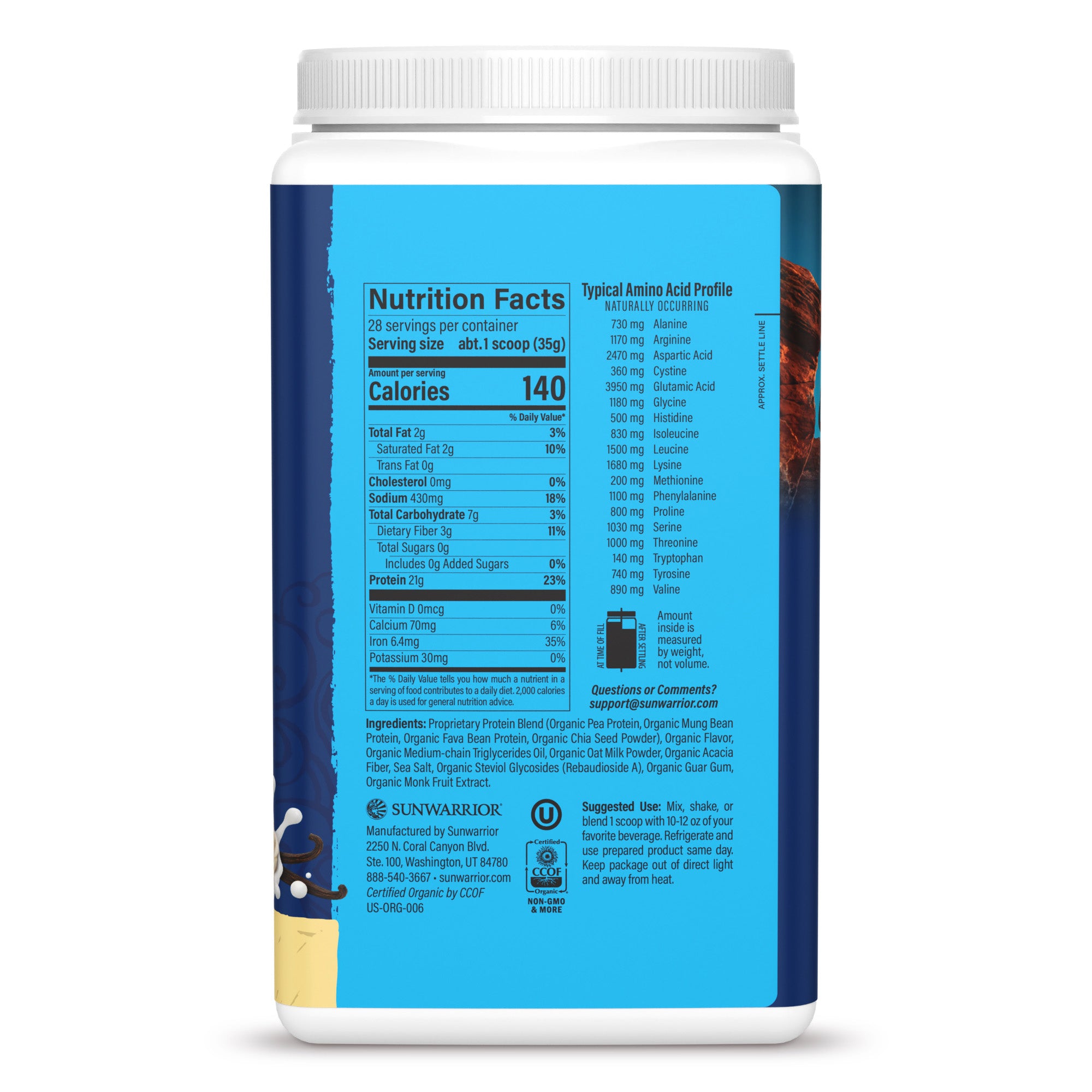 Bột protein thực vật hữu cơ Sunwarrior Warrior Blend Performance 17 Bột protein thực vật hữu cơ Sunwarrior Warrior Blend Performance - Ảnh 17