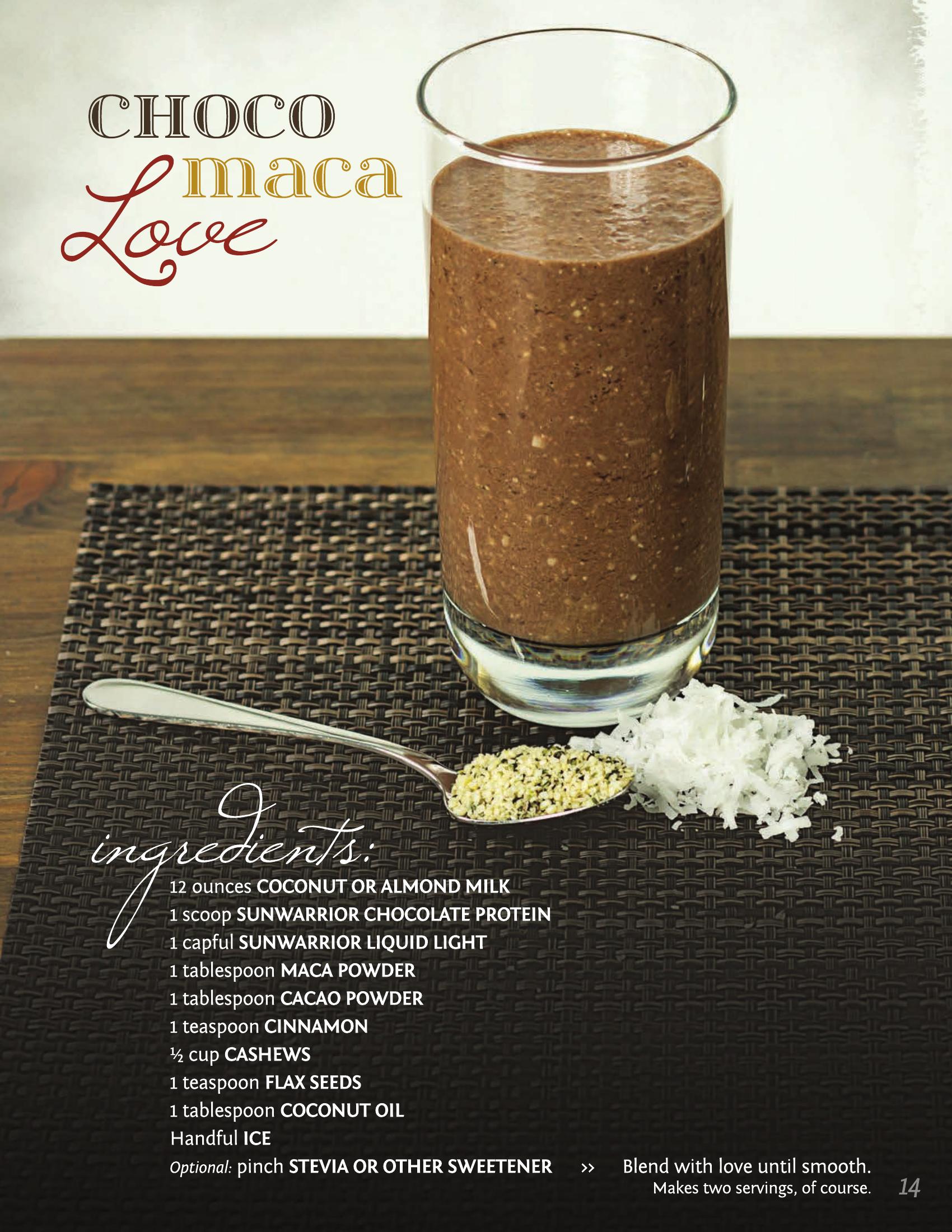 Smoothie Tình Yêu Sô Cô La Maca
