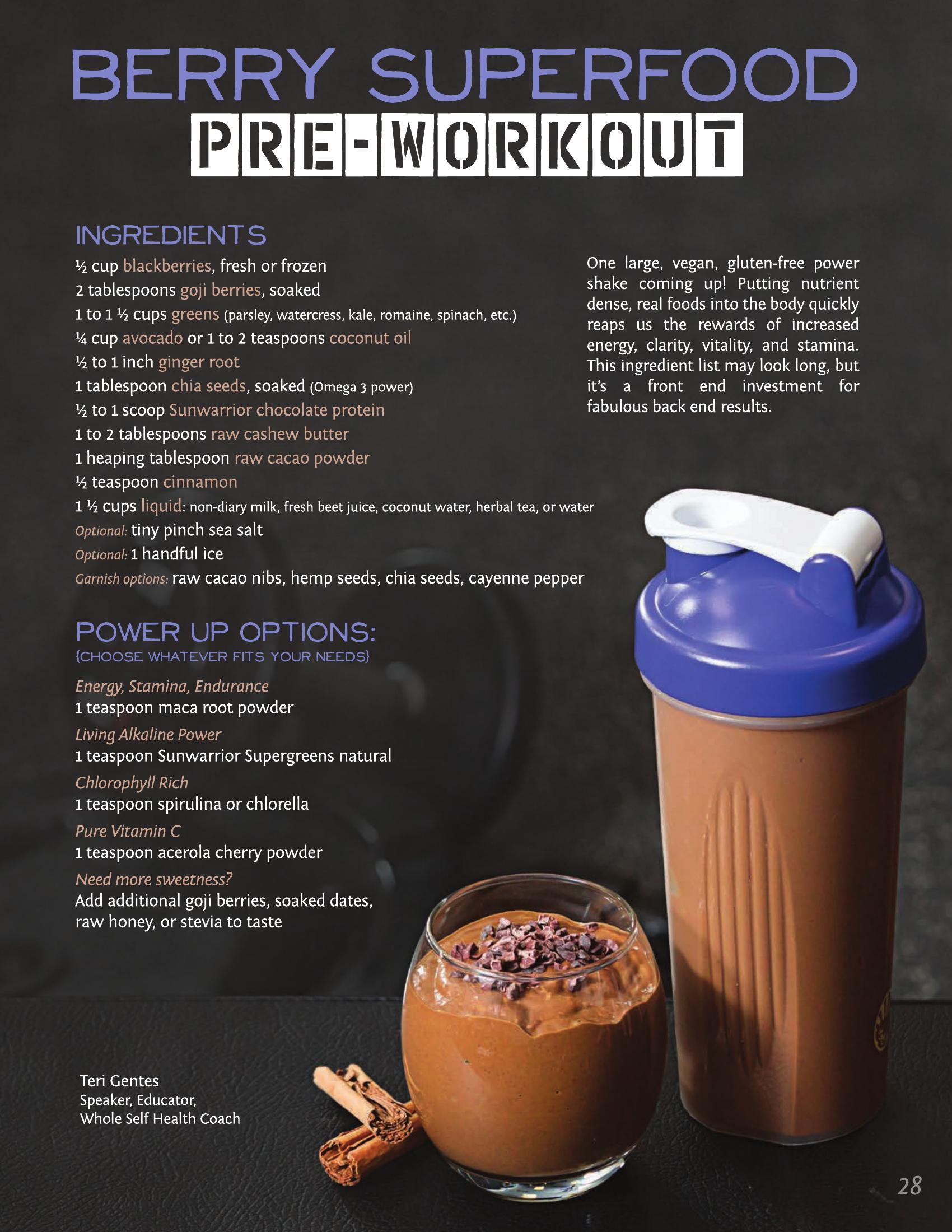 Smoothie Quả Mọng Siêu Thực Phẩm (Trước tập luyện)