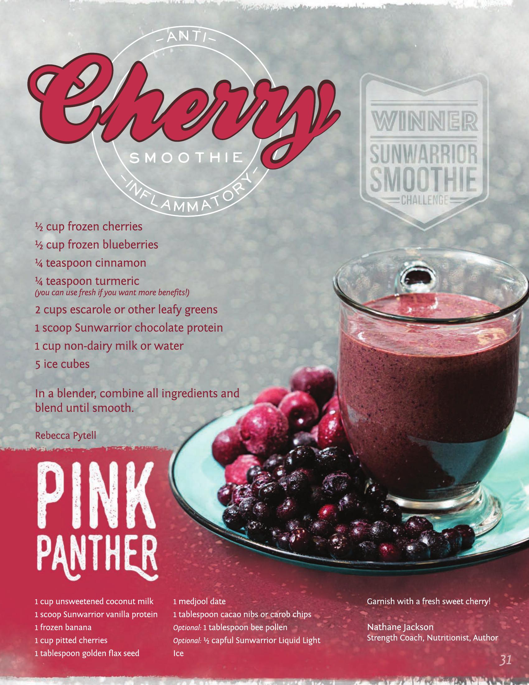 Sinh Tố Anh Đào (Cherry) Kháng Viêm / Anti-Inflammatory Cherry Smoothie