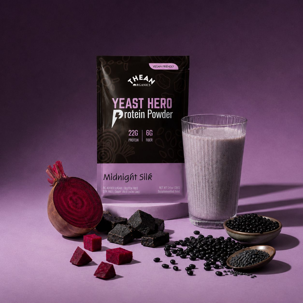 Bột đạm Yeast Hero Protein Powder Midnight Silk 7 Bột đạm Yeast Hero Protein Powder Midnight Silk - Ảnh 7