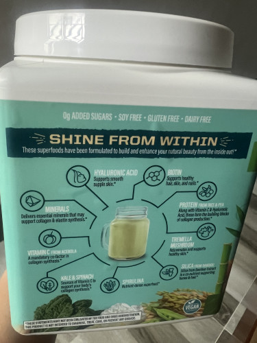 Bột bổ sung collagen building protein peptides Sunwarrior photo review